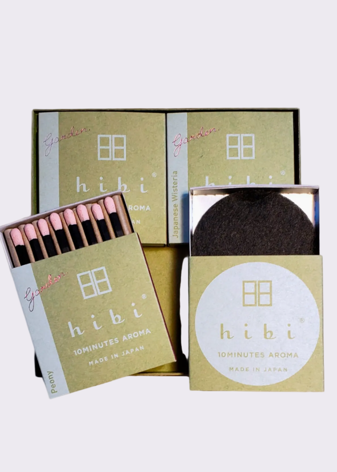 Hibi Incense Matches // 3 Garden Fragrances // Gift Box