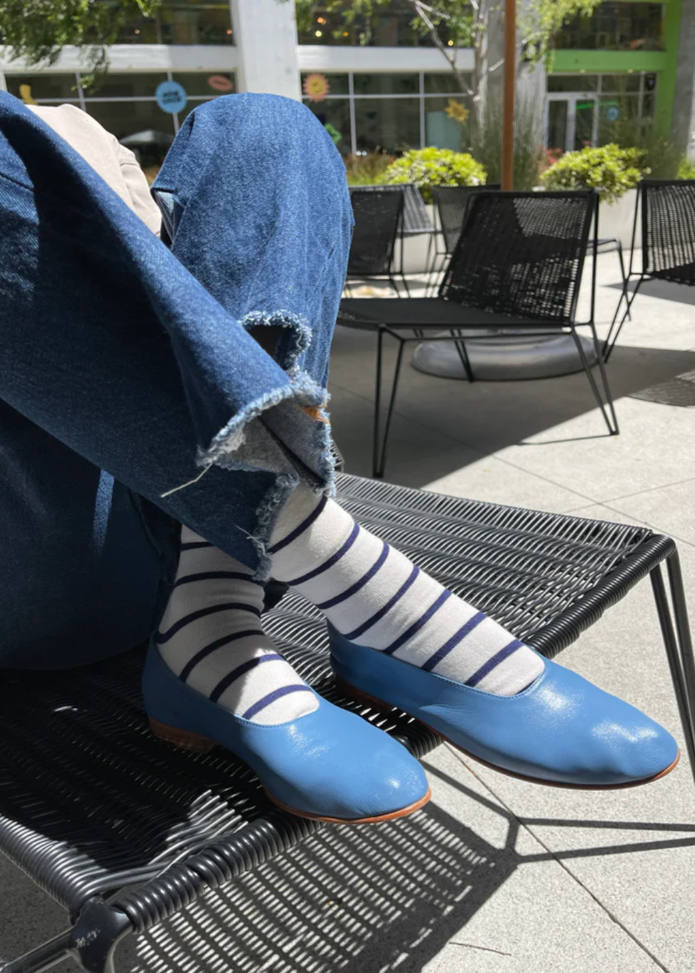 Wally Socks // Breton Stripe