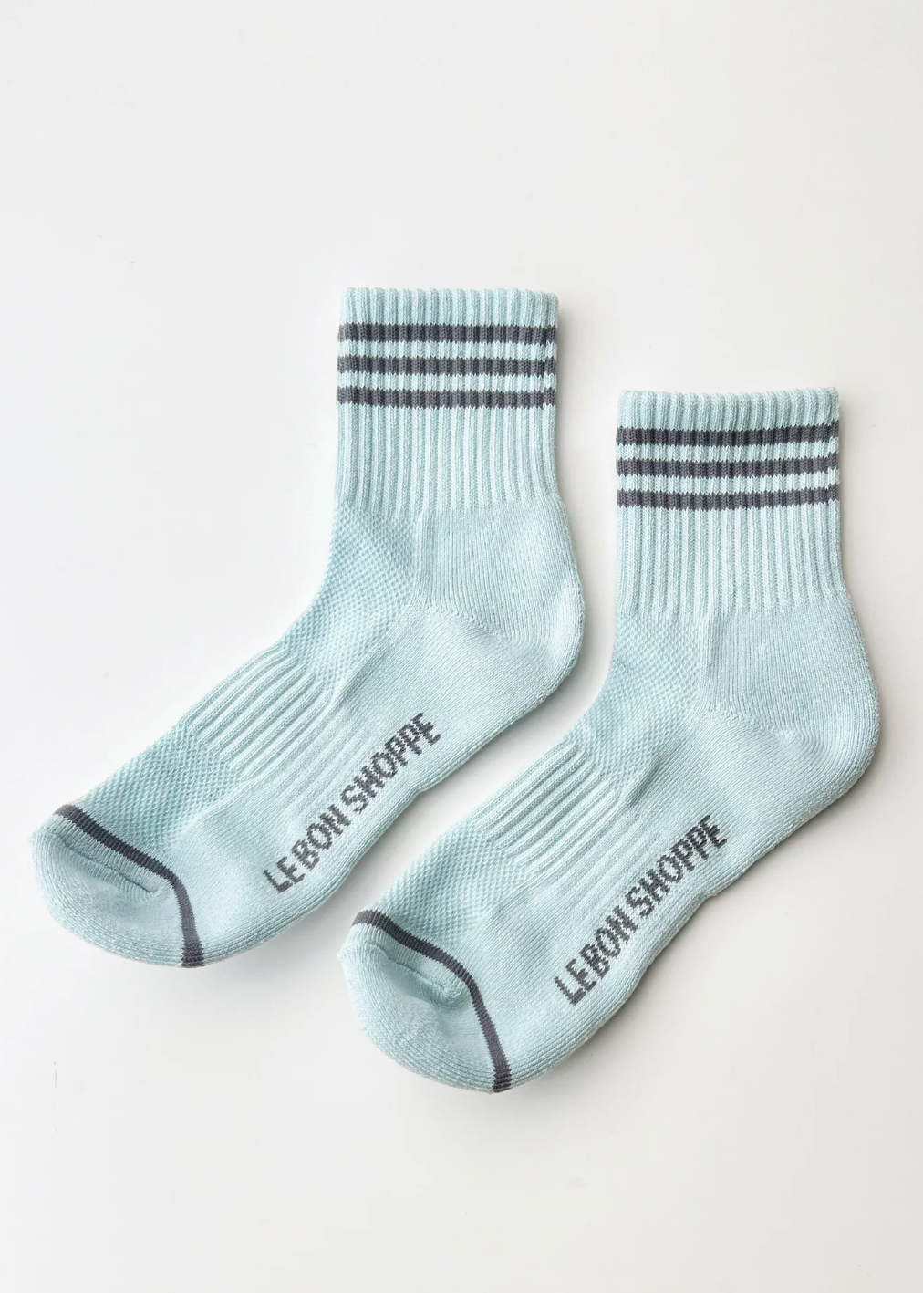 light blue crew socks