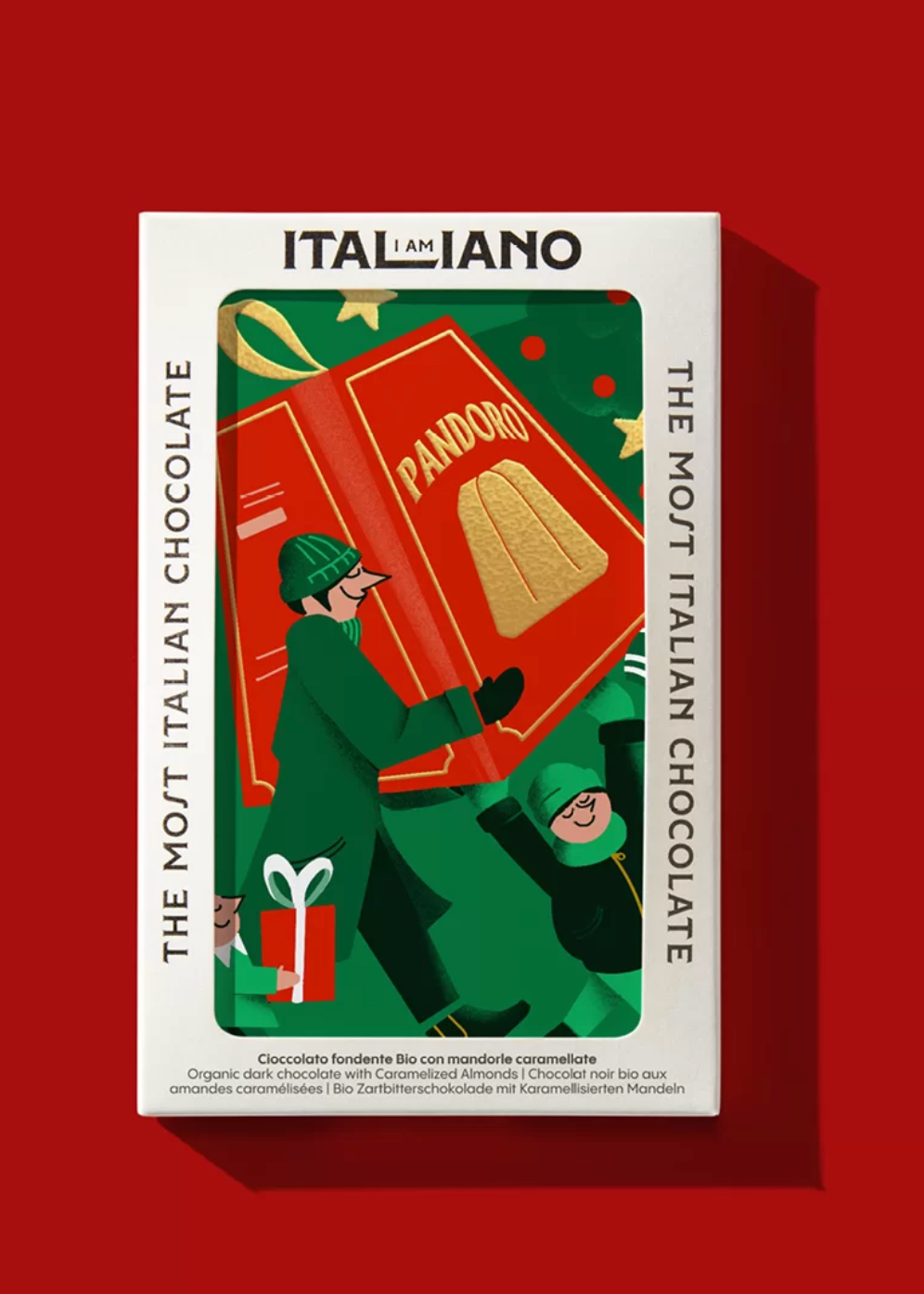I am Italiano Organic Dark Chocolate with Praline – Pandoro