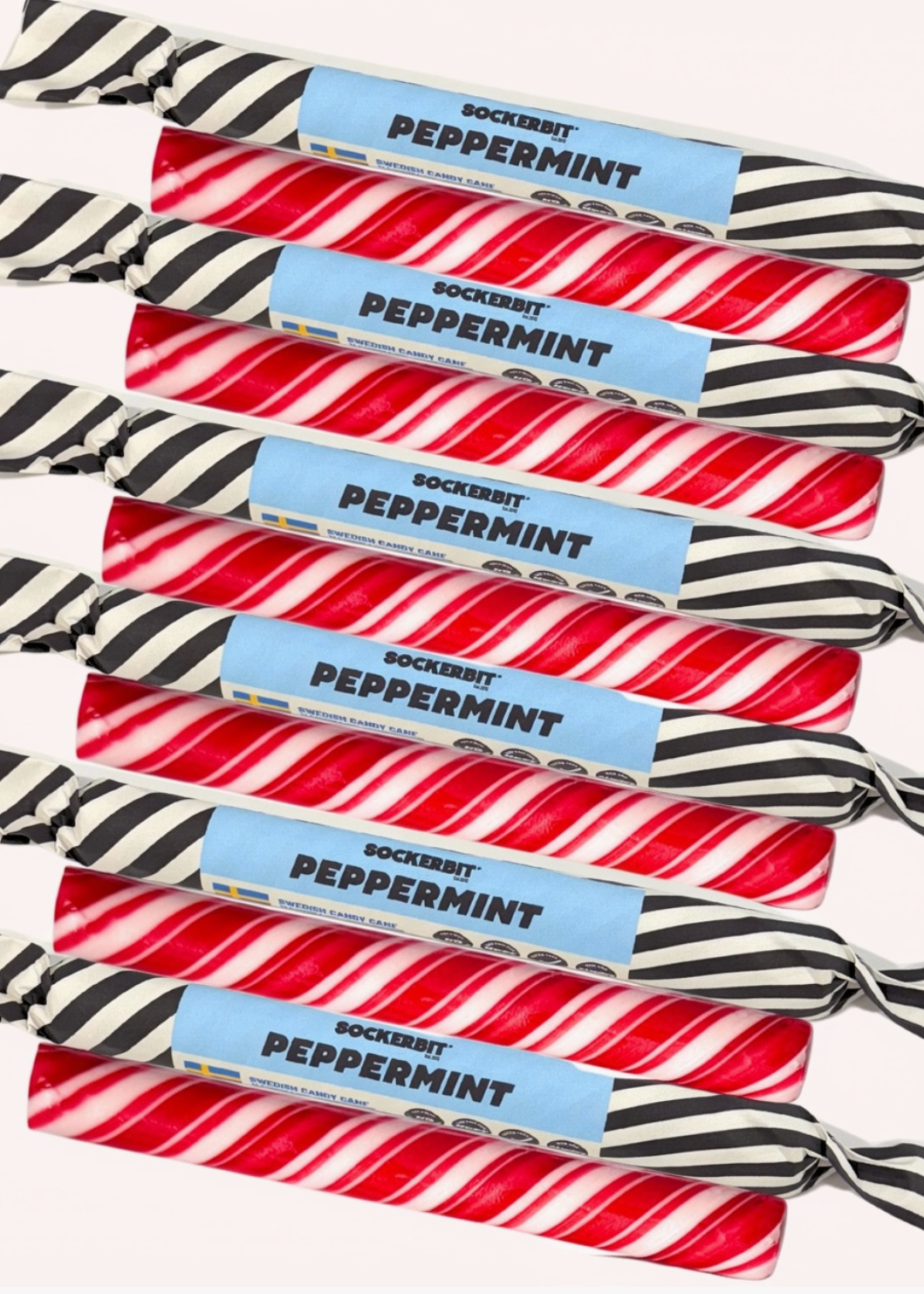 Sockerbit Polkagris – Swedish Candy Canes