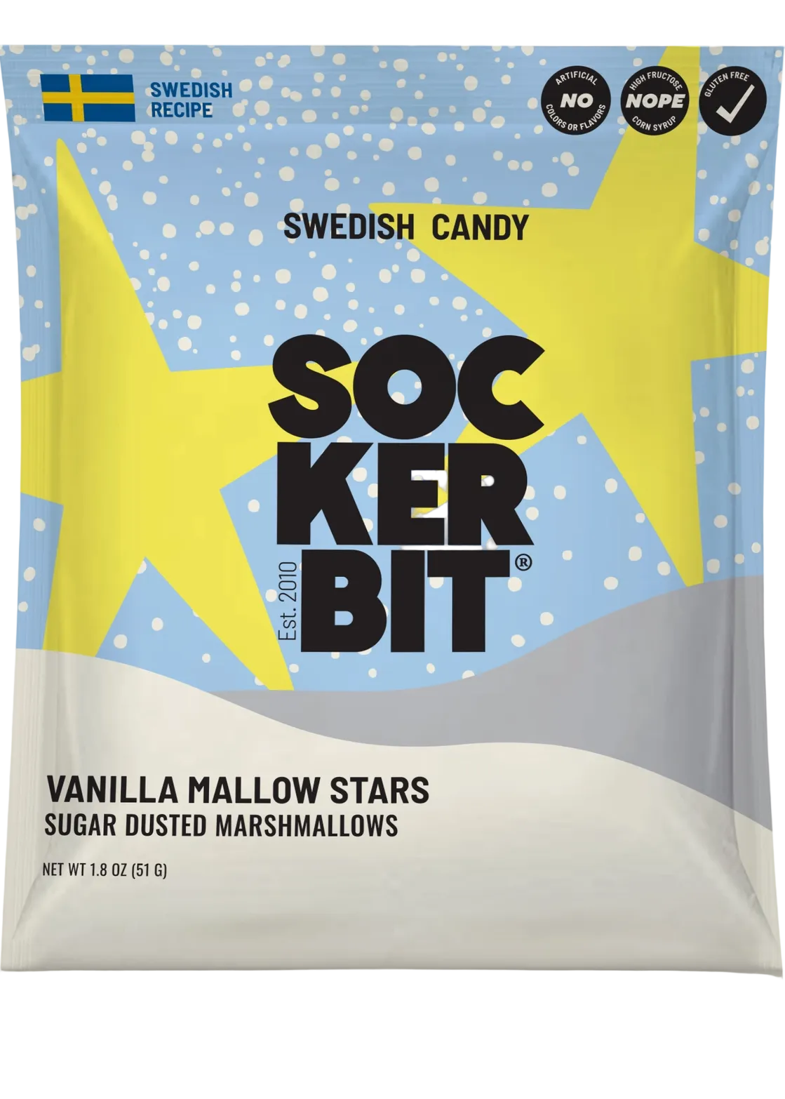 Sockerbit Sugar Marshmallow Stars