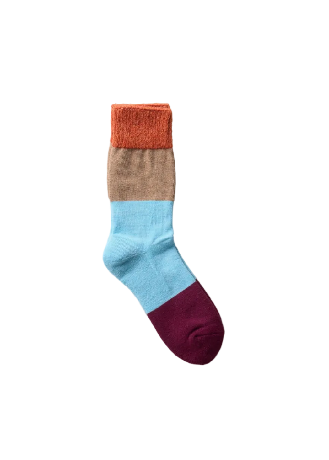 Yahae Wool Organic Cotton Yak Pile Soles Socks – Orange