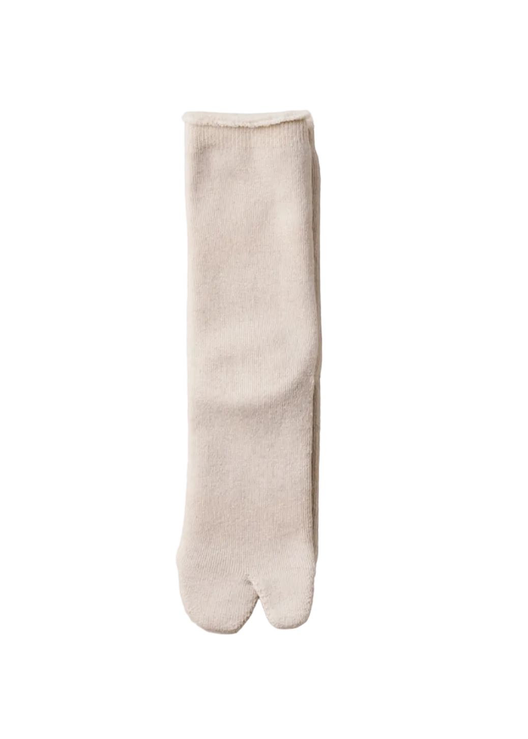 Yahae Organic Cotton Yak Pile Tabi Socks – White