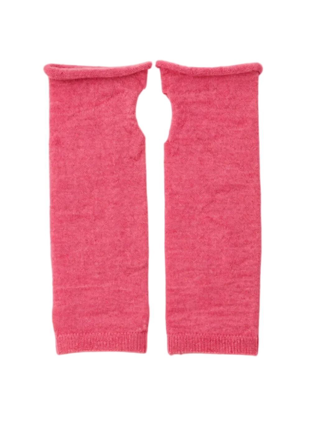 Yahae Mohair Wool Silk Arm Warmers – Pink