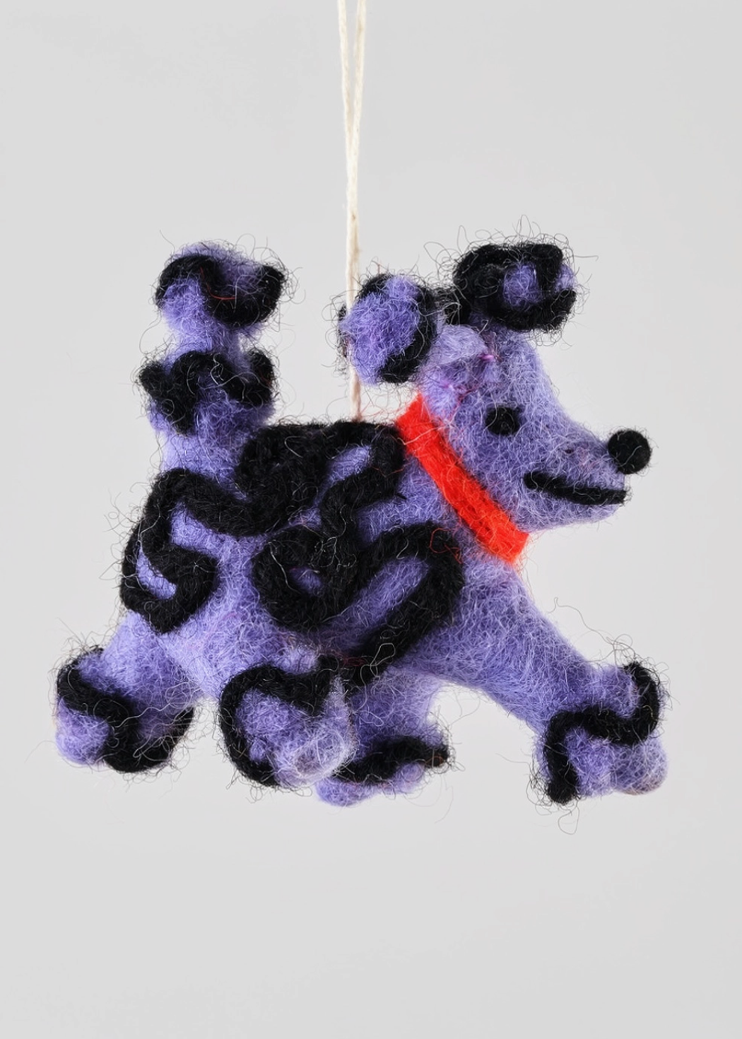 Fleur Dog Hanging Felt Ornament