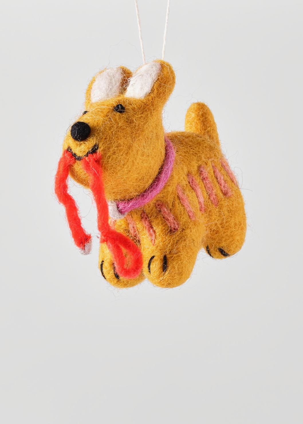 Ginger Dog Hanging Felt Ornament