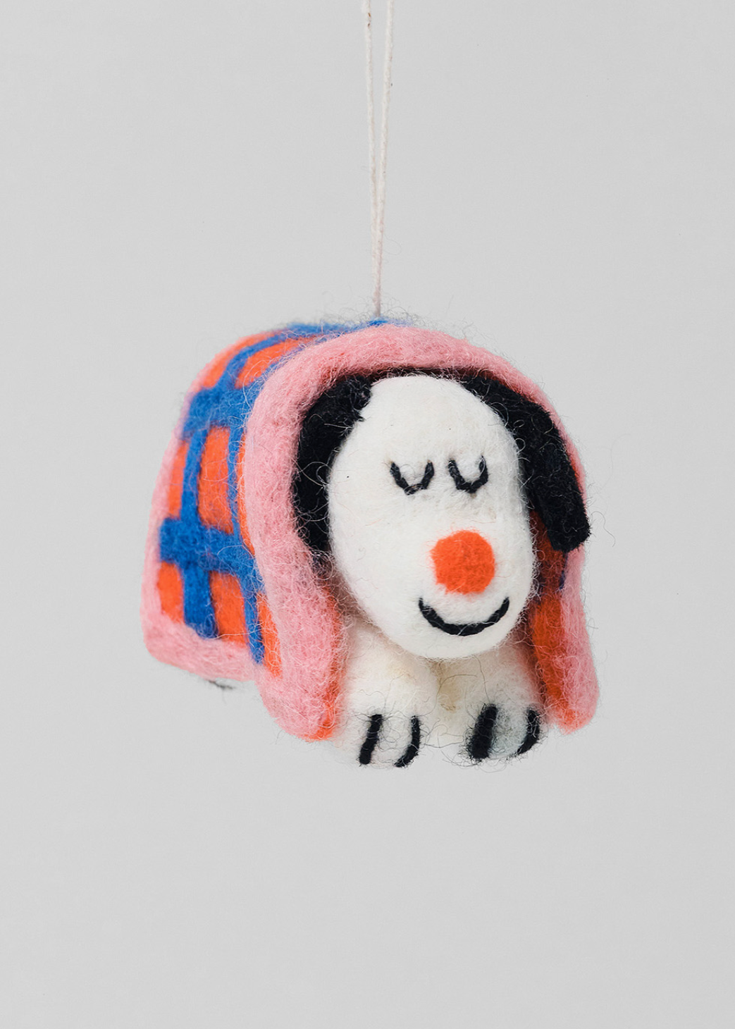 Cozy Puppy Hanging Felt Ornament