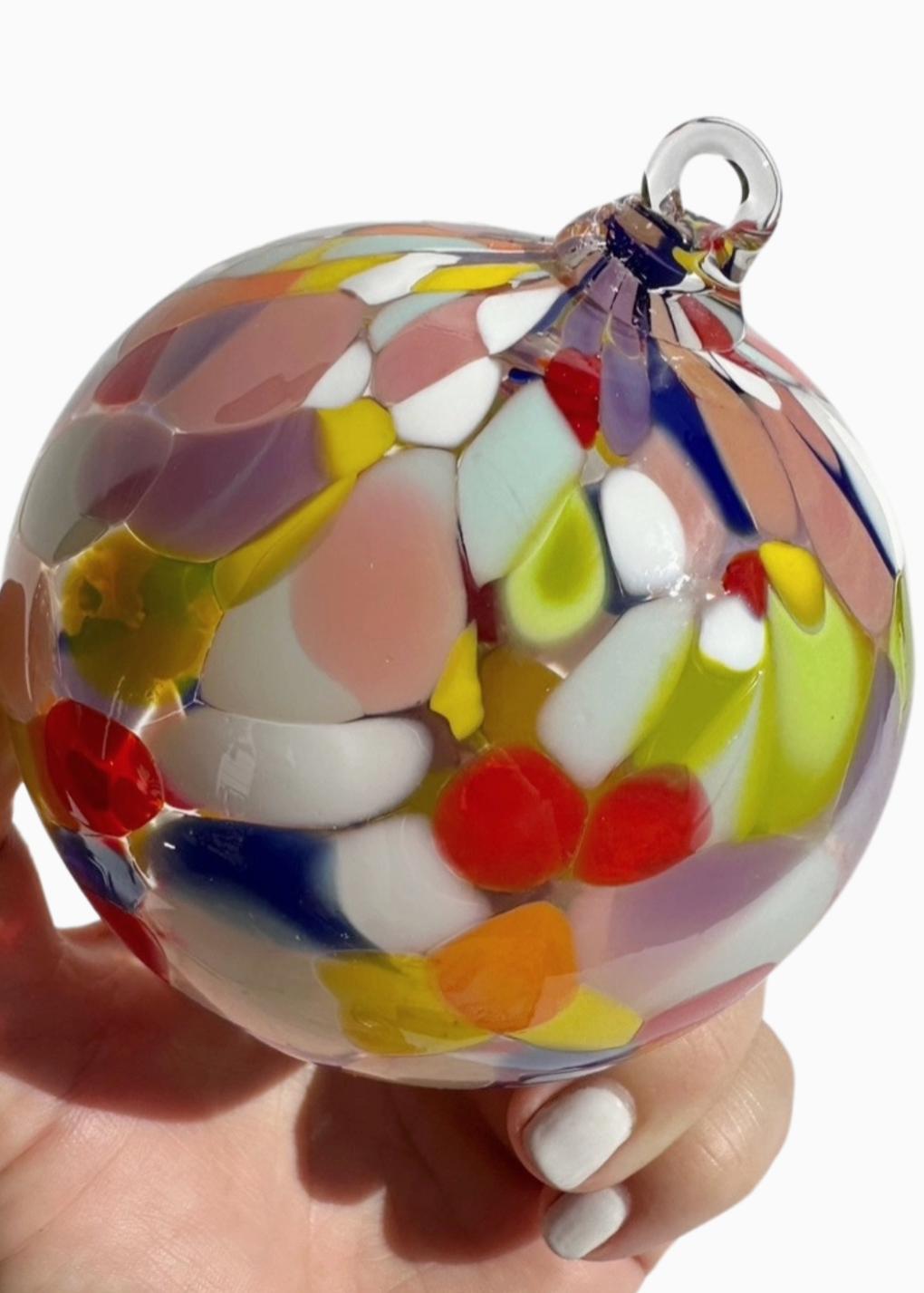 Rainbow Glass Ornament