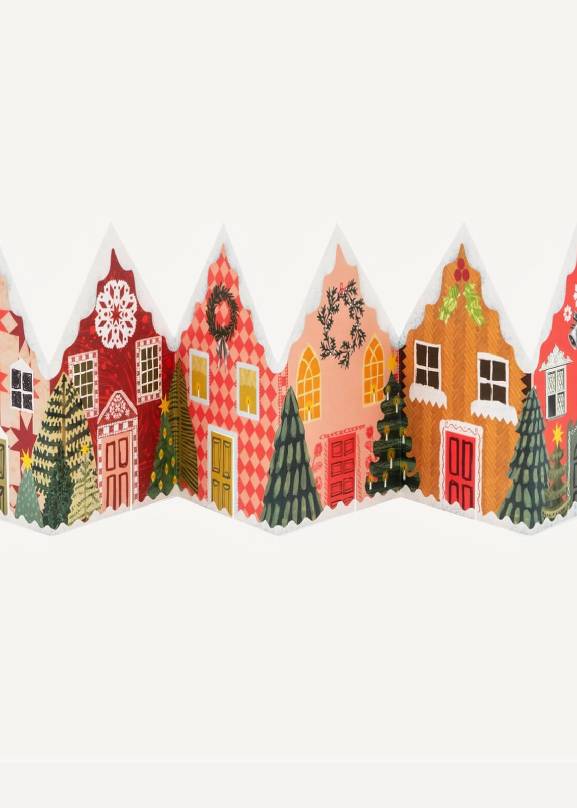 Christmas Houses Concertina Card