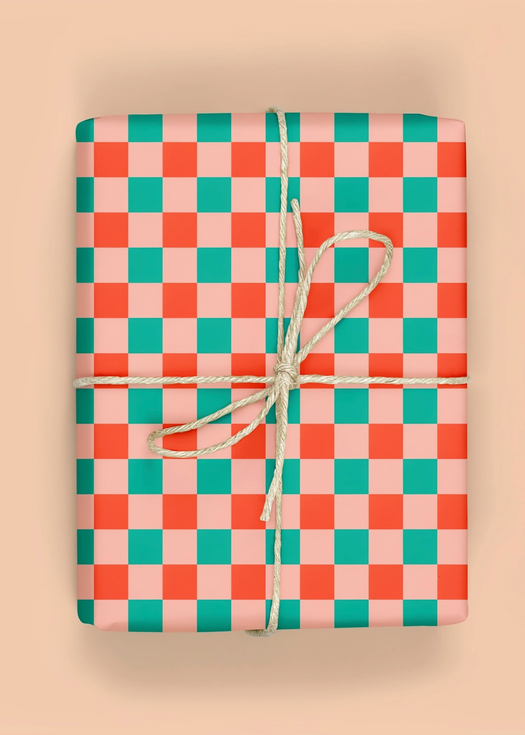 Christmas Checkerboard Stripe Gift Wrap – *In-Store Pick-Up Only