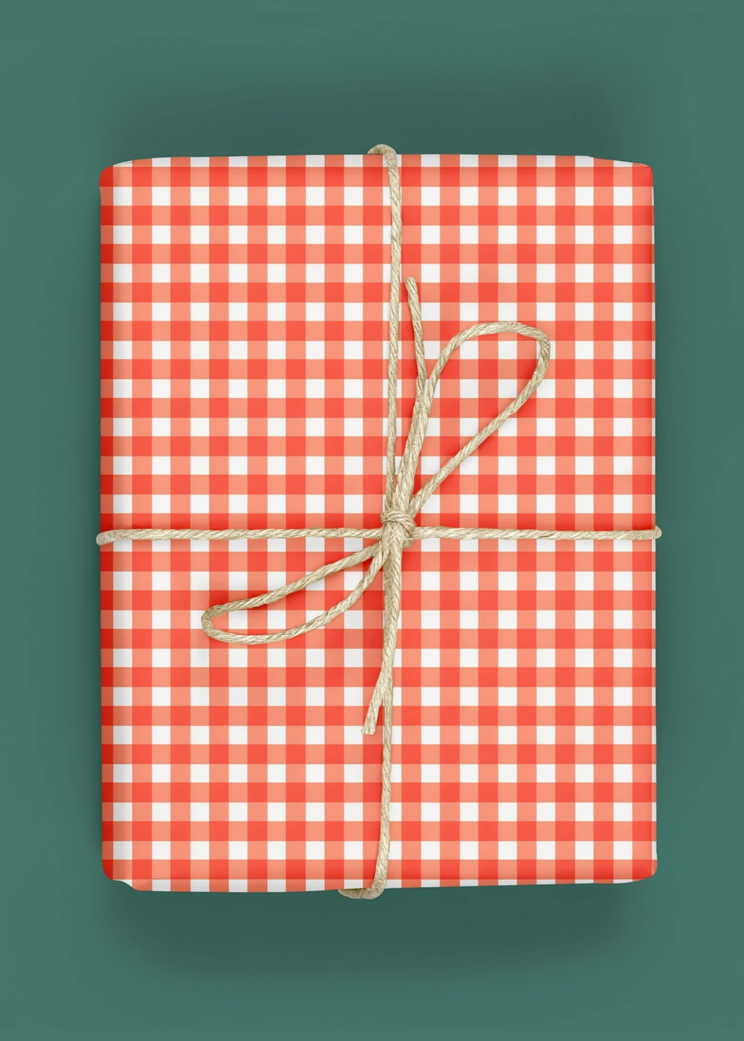 Red Gingham Gift Wrap – *In-Store Pick-Up Only
