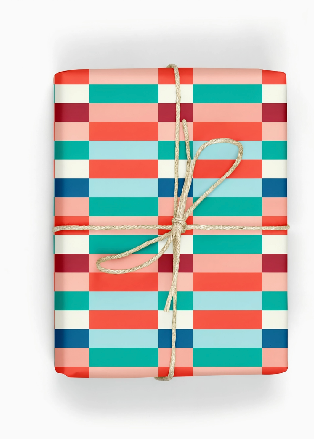 Striped Checkerboard Holiday Gift Wrap – *In-Store Pick-Up Only