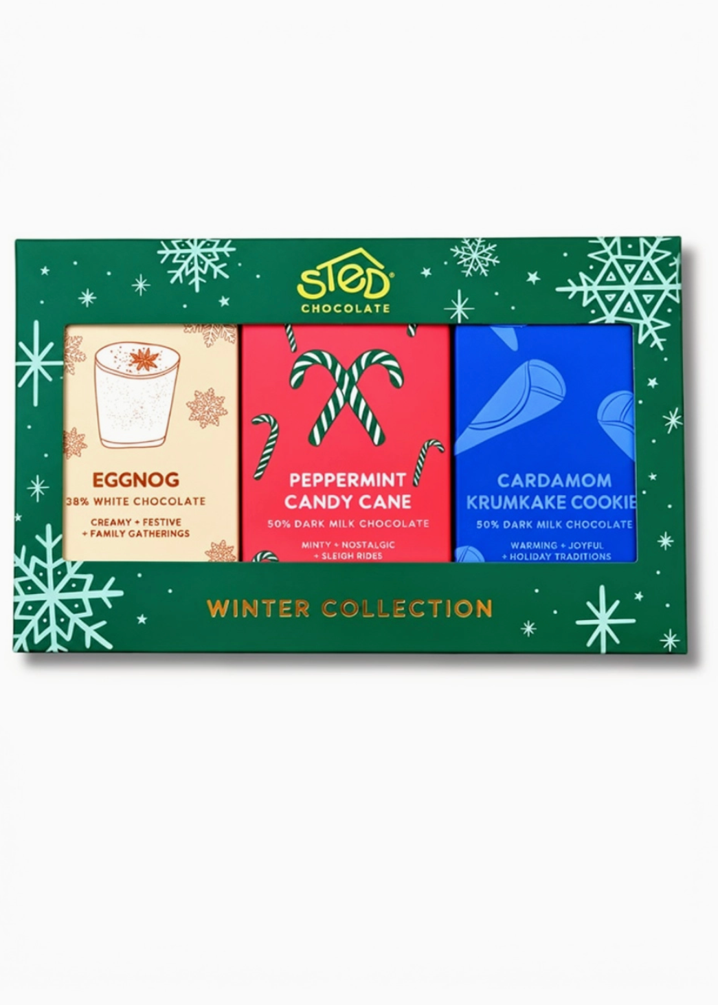 Sted Winter Collection Mini Chocolate Bar 3-Pack