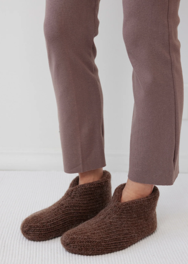 Felted Slippers // Chestnut