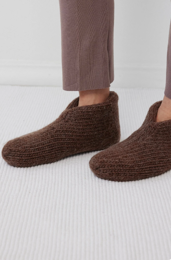 Felted Slippers // Chestnut