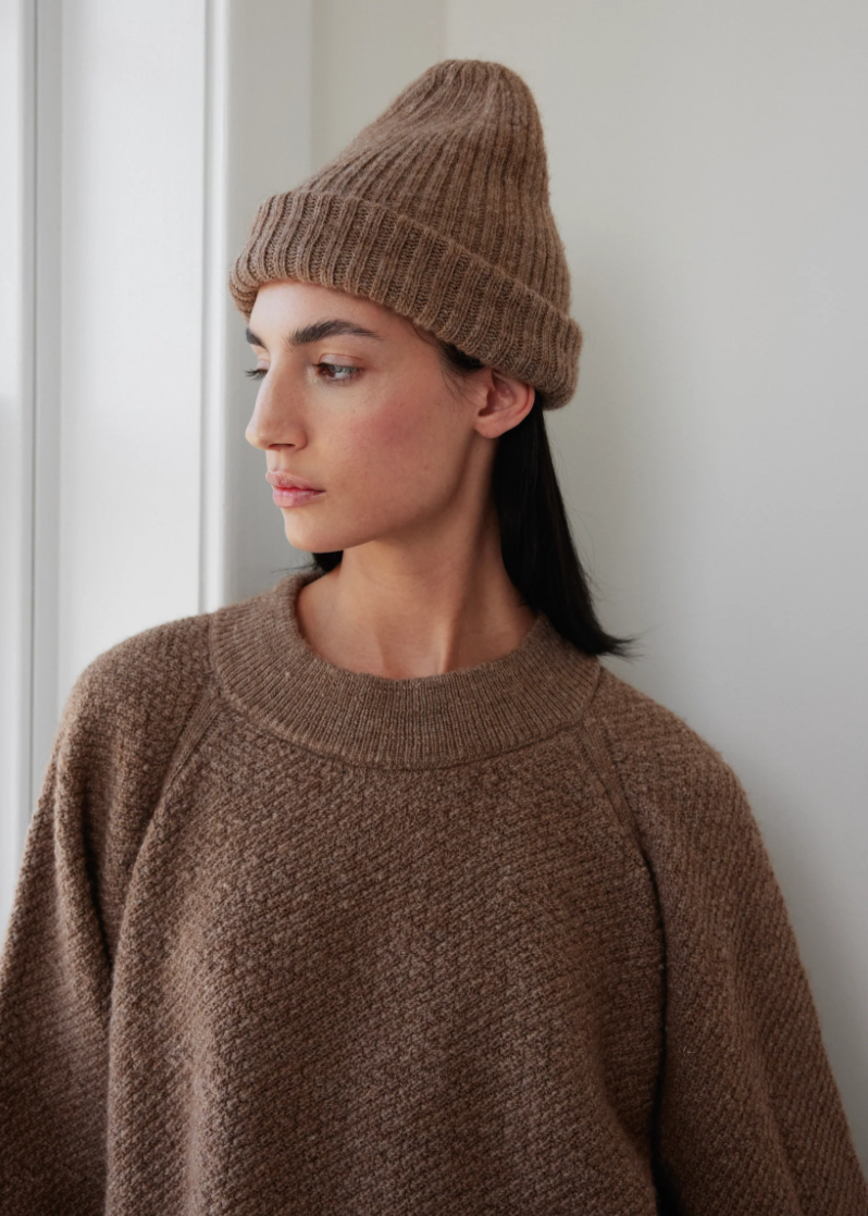 Skinny Rib Hat // Earth