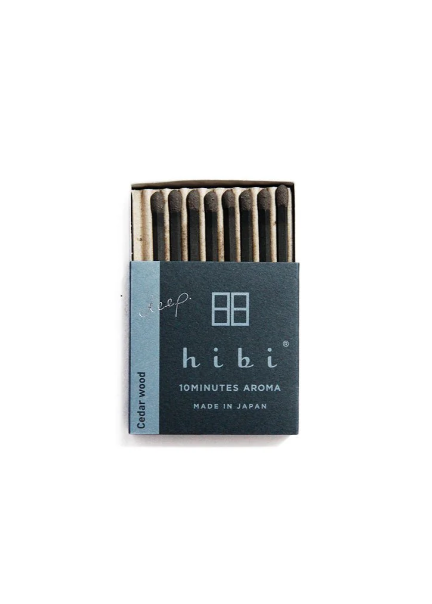 Hibi Match // Box of 8 Incense Matches // Cedar Wood