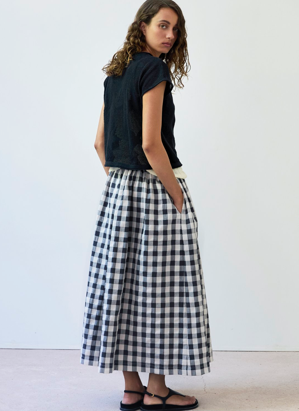 Salma Skirt // Gingham