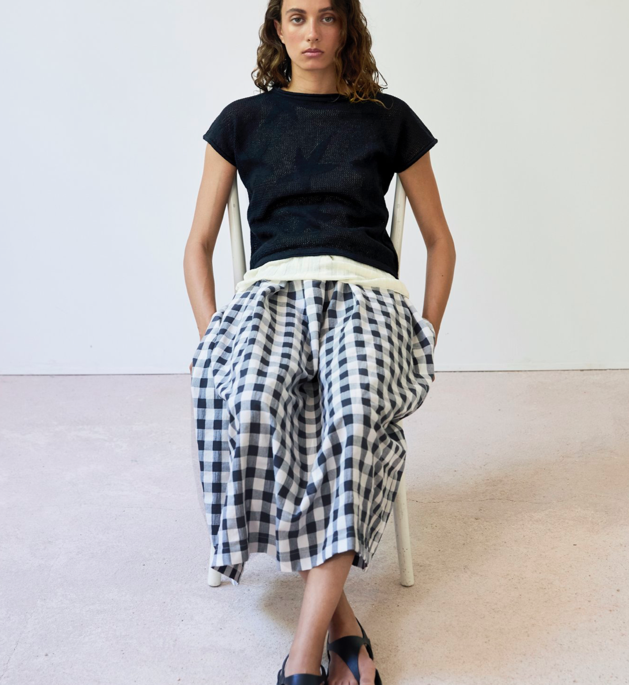 Salma Skirt // Gingham