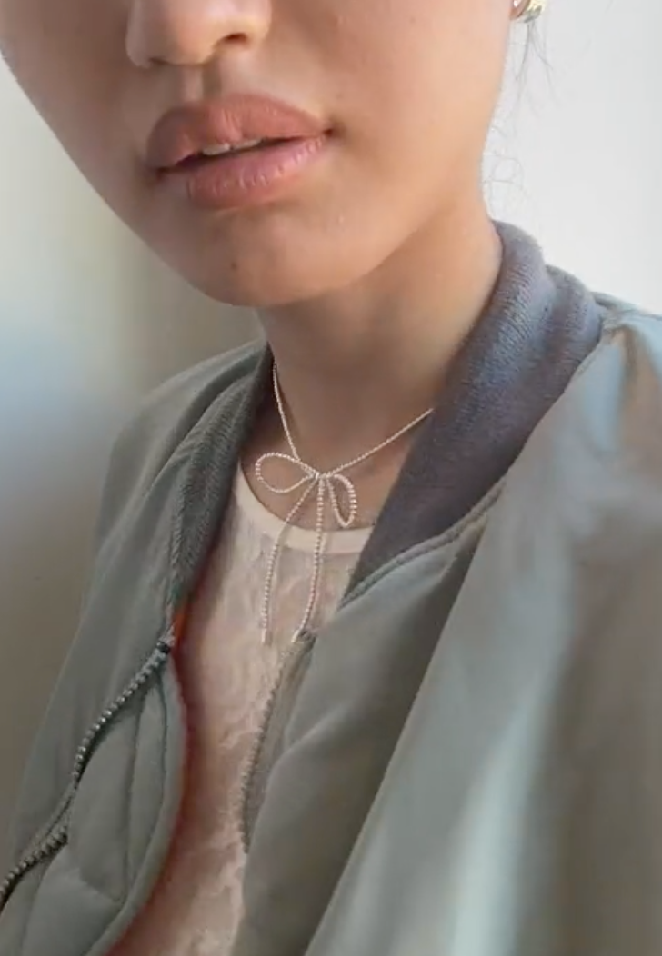 Margot Necklace// Rice Pearl