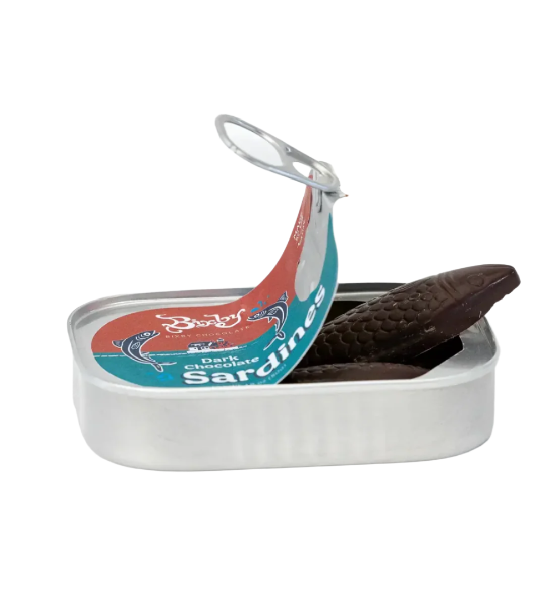 Dark Chocolate Sardines in a Can