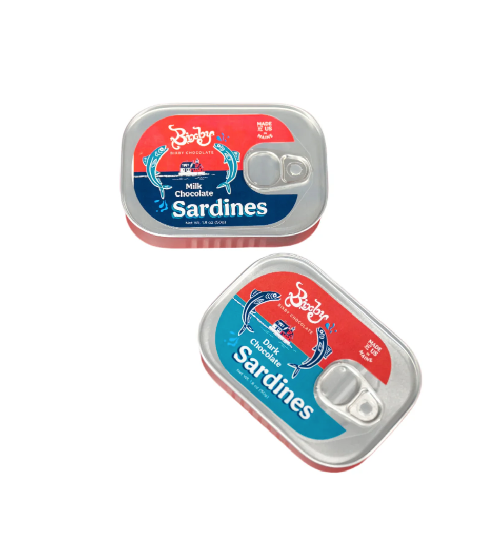 Dark Chocolate Sardines in a Can