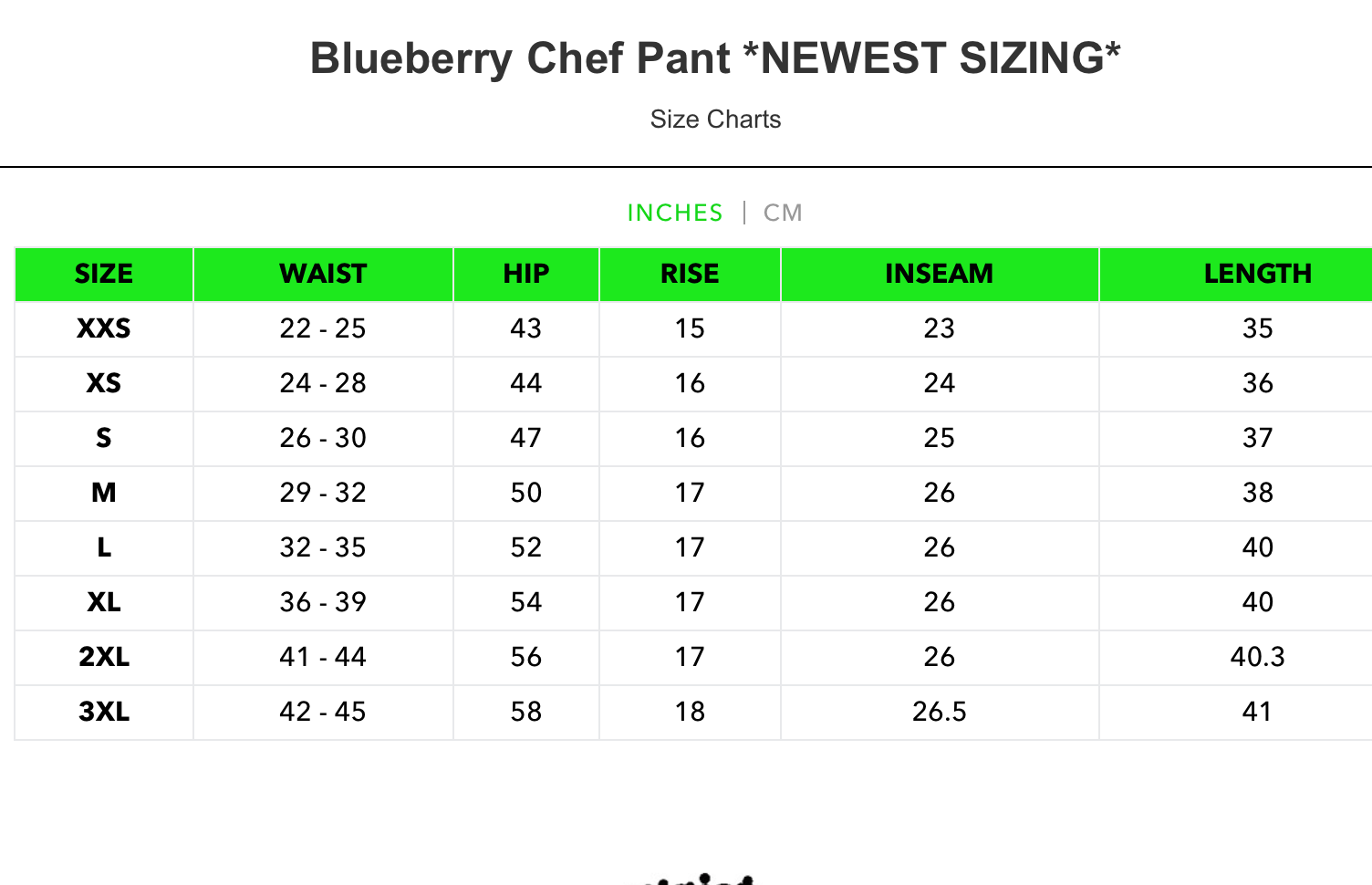 Chef Pant // Blueberry