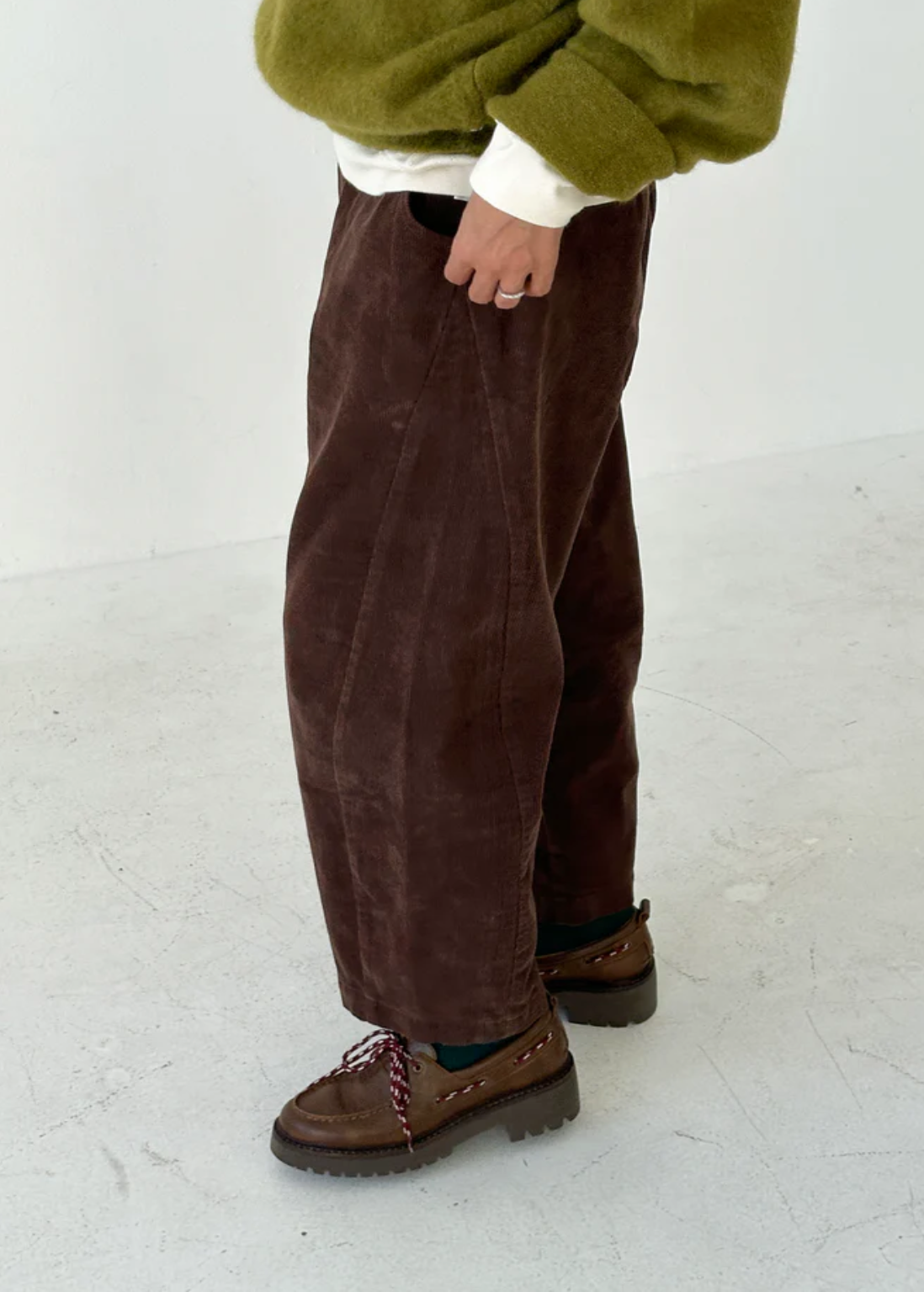 Courdroy Arc Pants // Chocolate