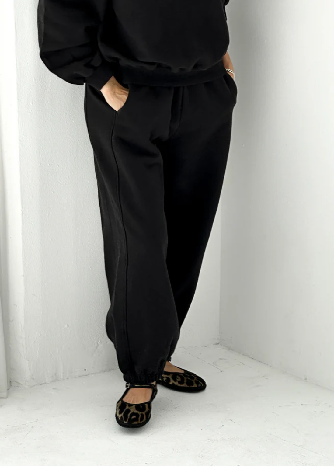 French Terry Balloon Pants // Black