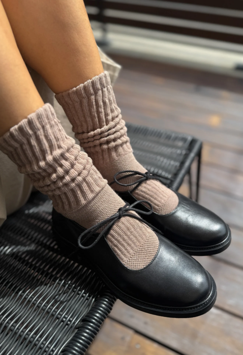 Ballet Socks // Mocha Mousse