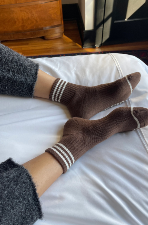Girlfriend Socks // Mahogany