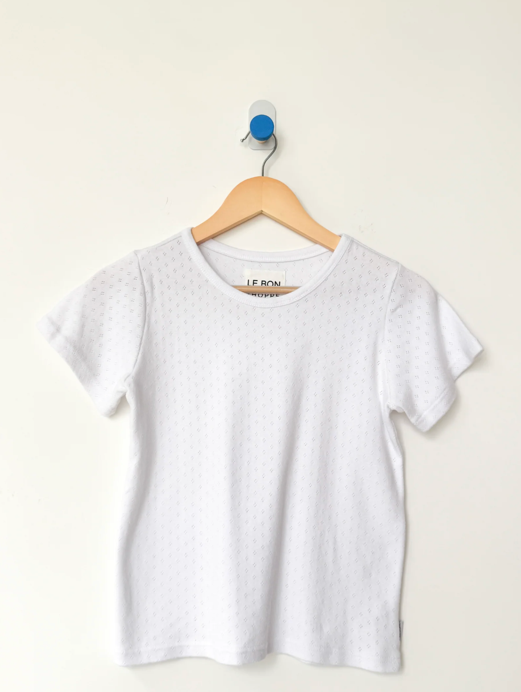 Pointelle Babe Tee // Snow White