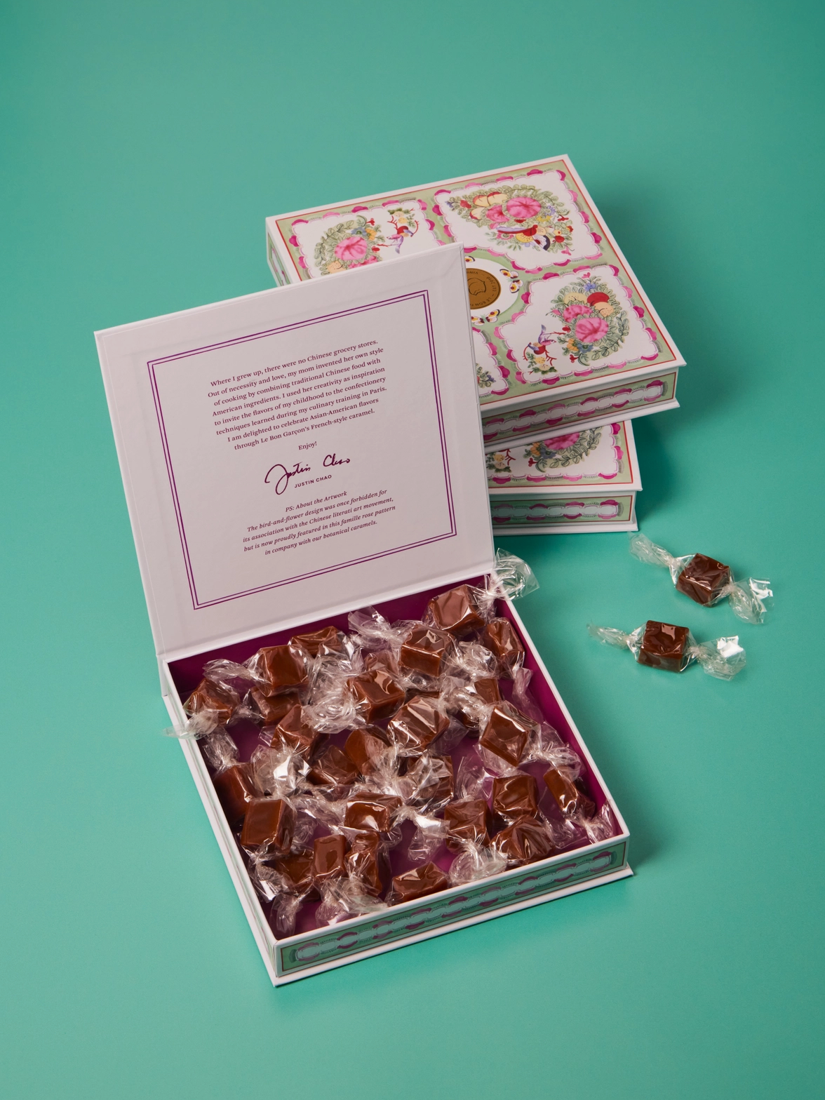 Strawberry Sakura Caramels