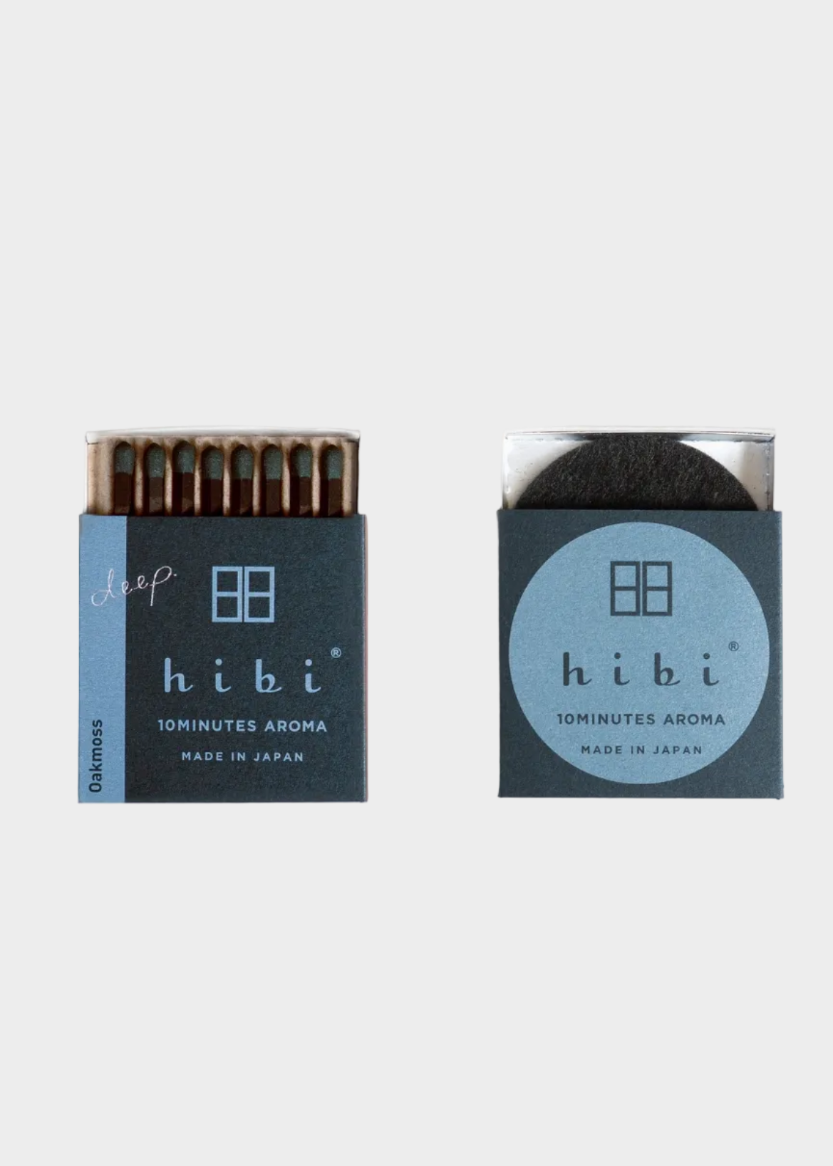 Hibi Match // Box of 8 Incense Matches // Oakmoss