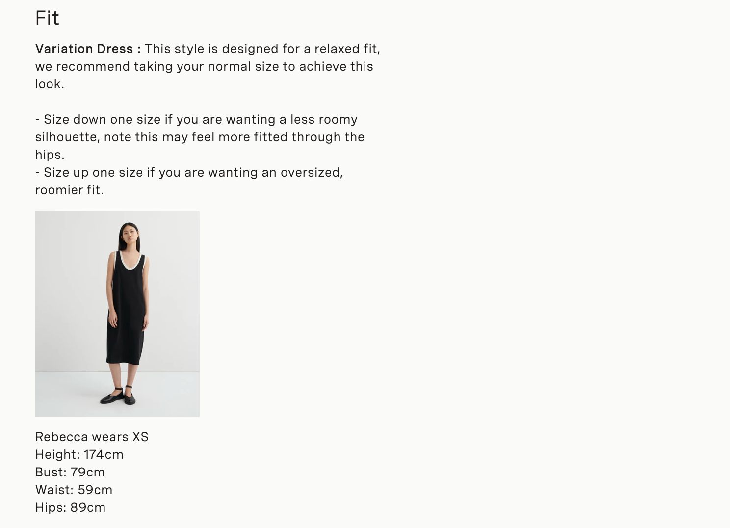 Kowtow Variation Dress — Black