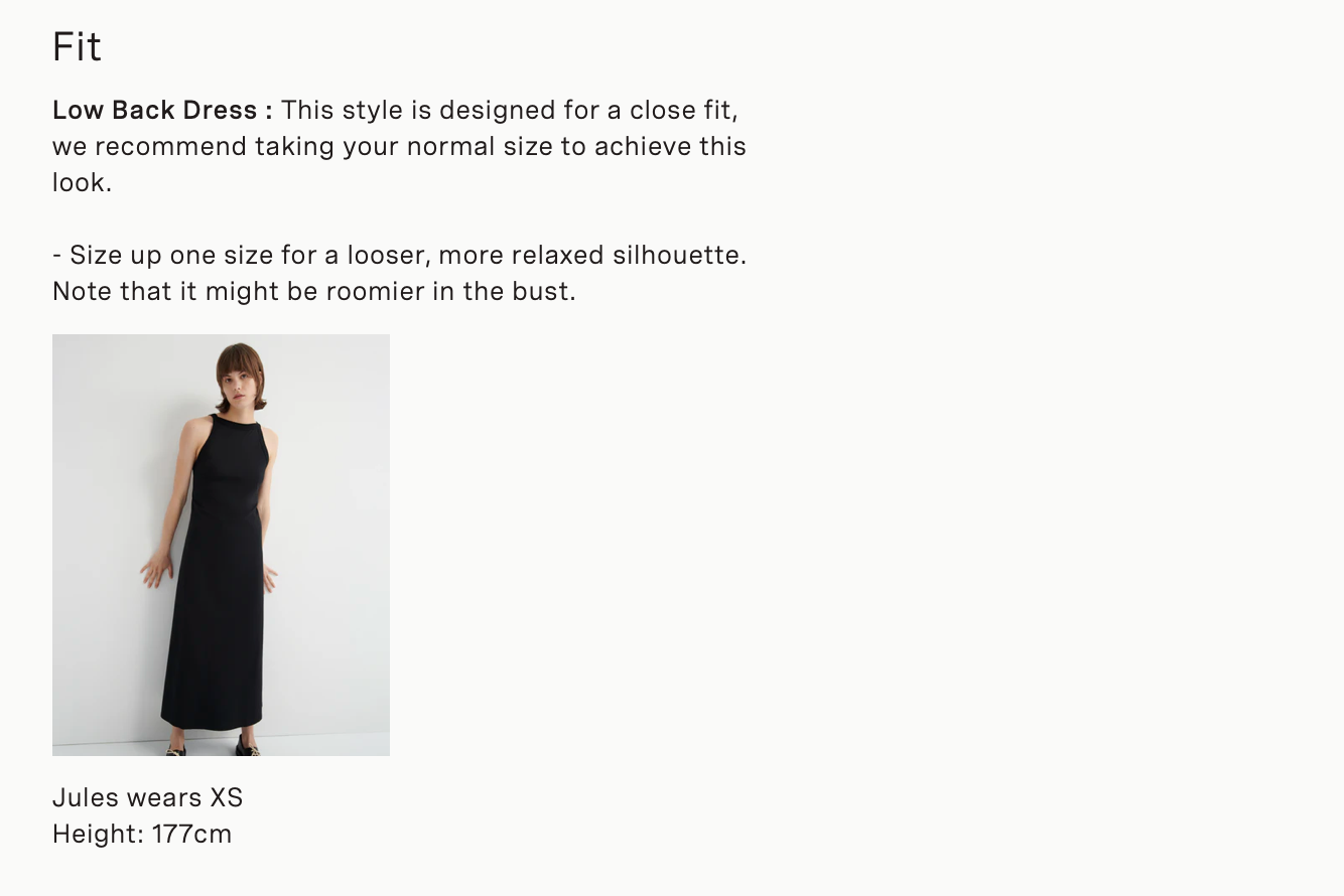 Low Back Dress// Black