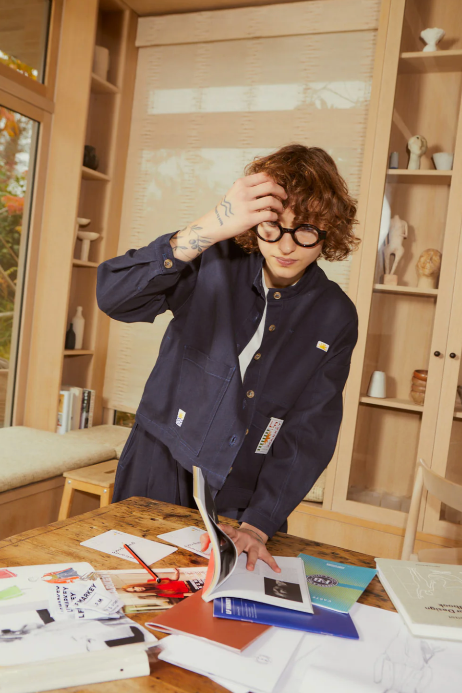 Wide Chore Coat // Ink Blue *PRE ORDER