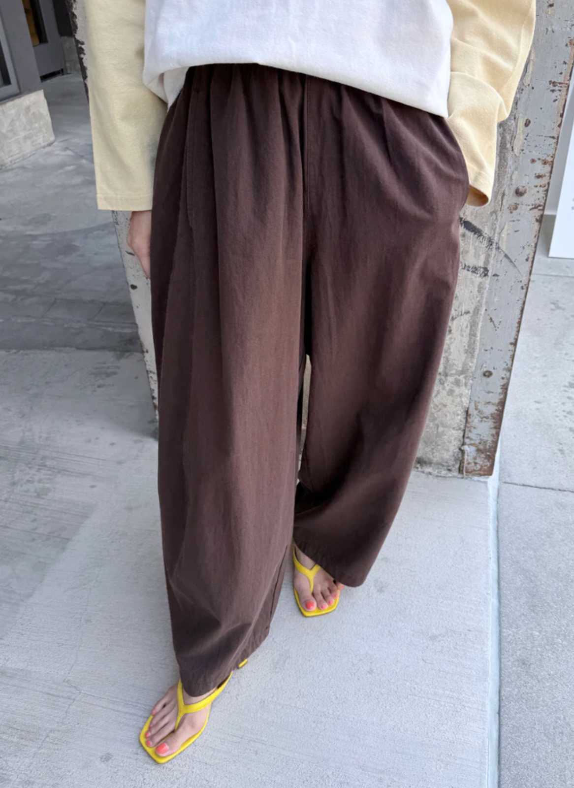 Le Bon Shoppe Parachute Pants – Brown