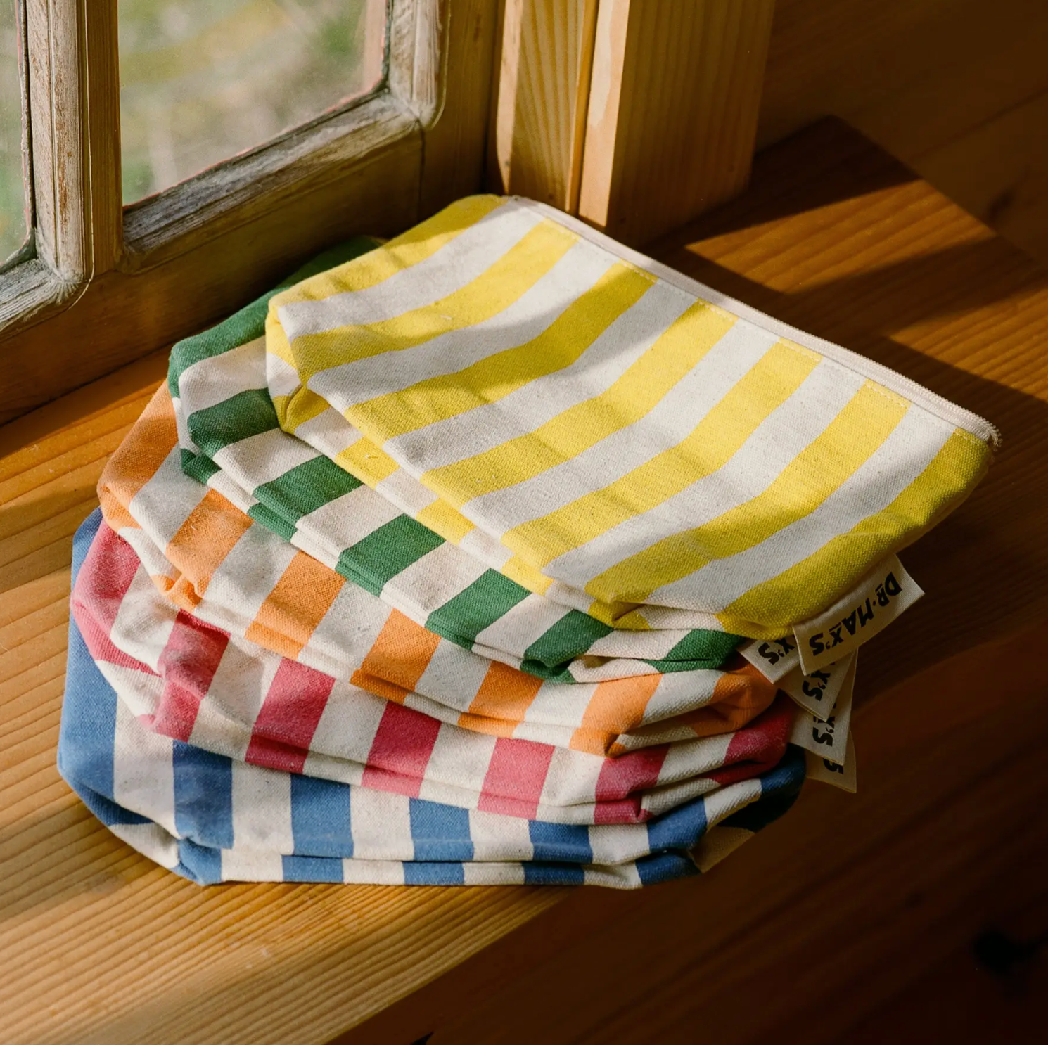 all bags on window sil