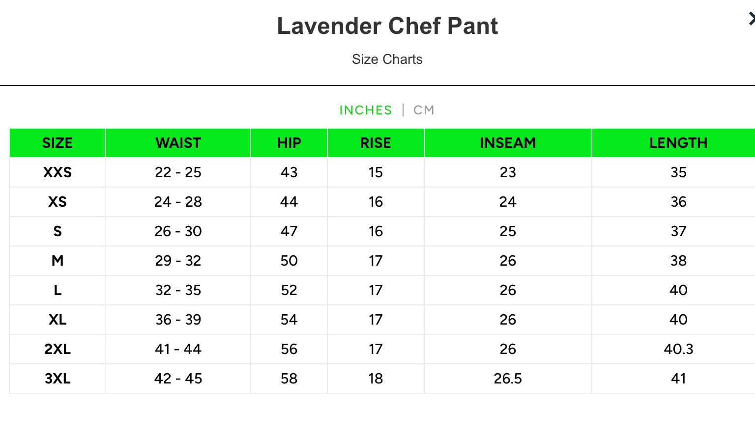 Meals Chef Pant – Lavender
