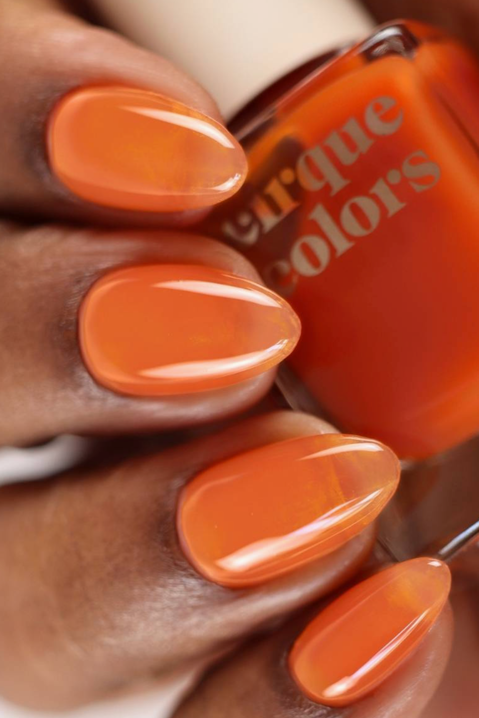orange nail polish
