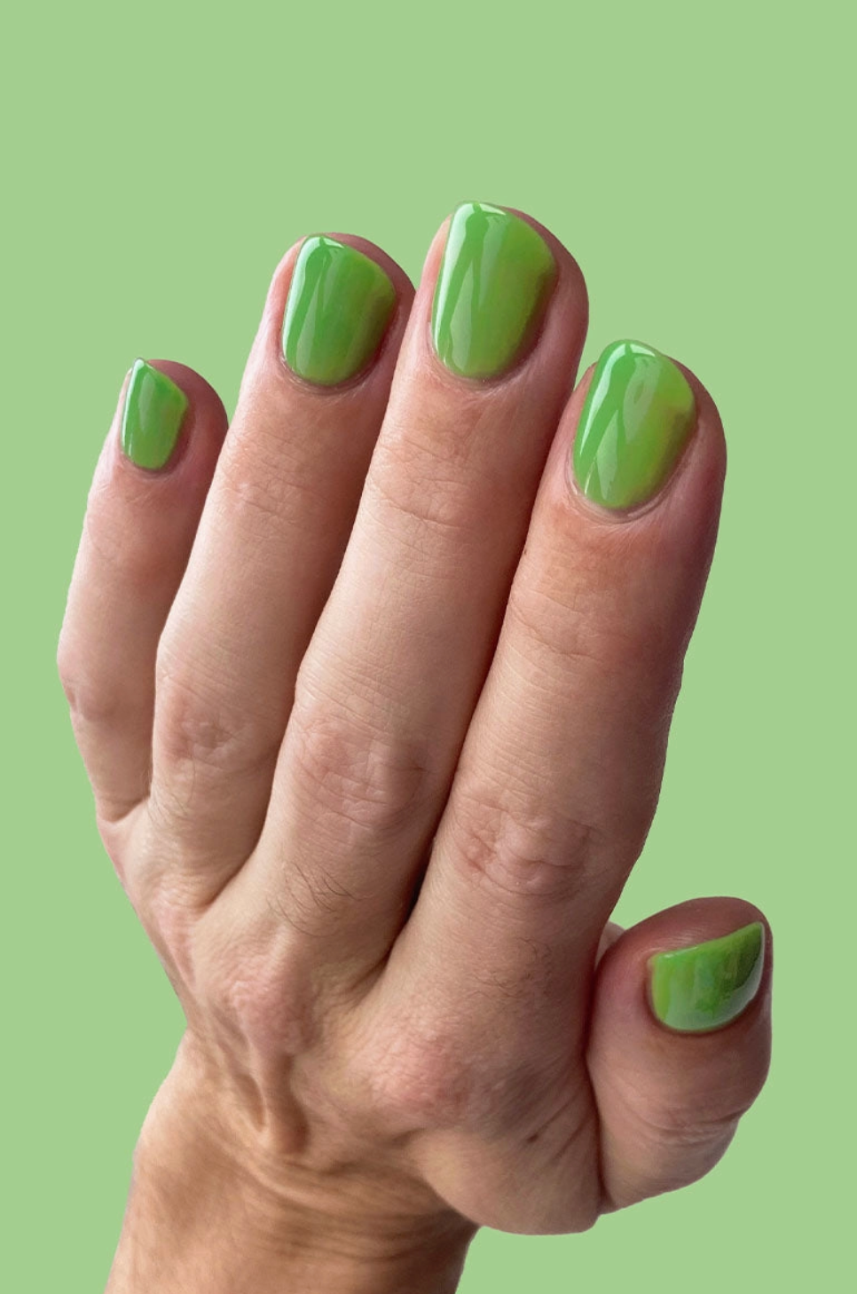 green nail polish