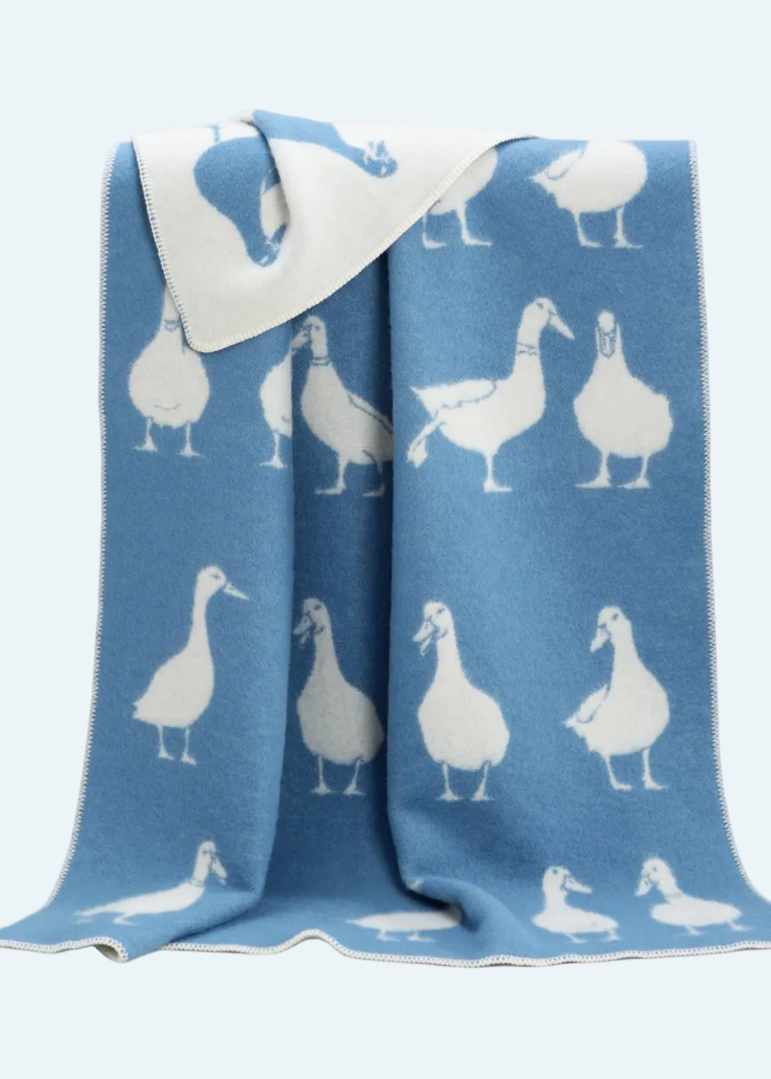 Duck Blue Wool Blanket