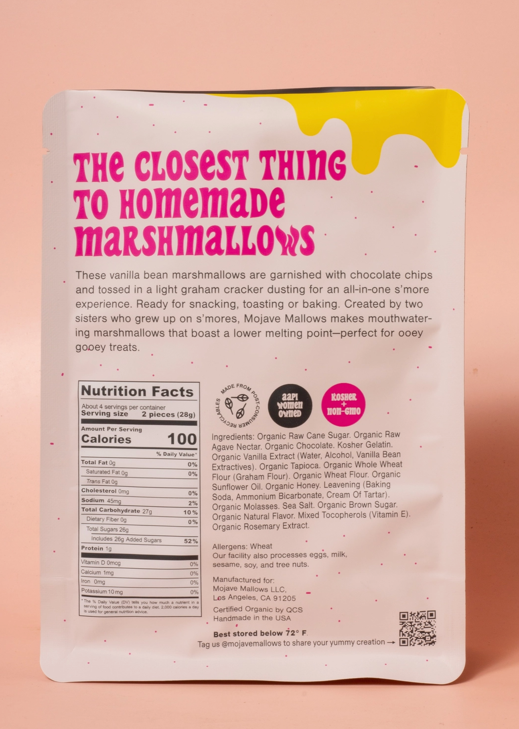 back of package