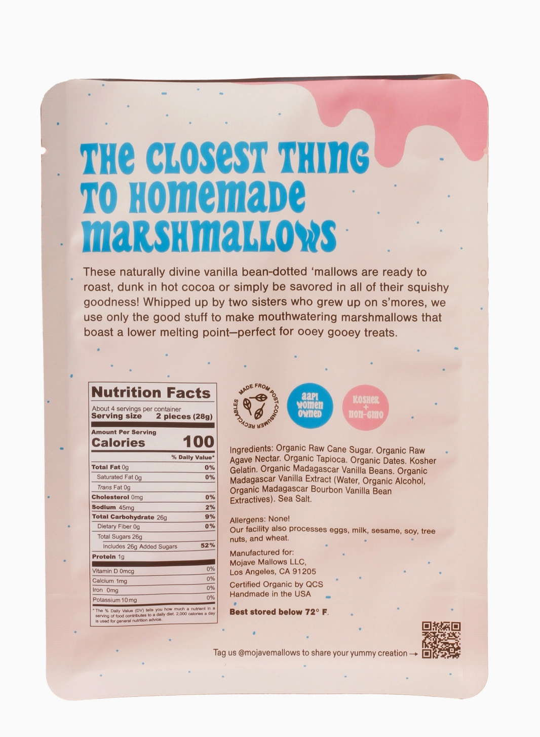 back of package