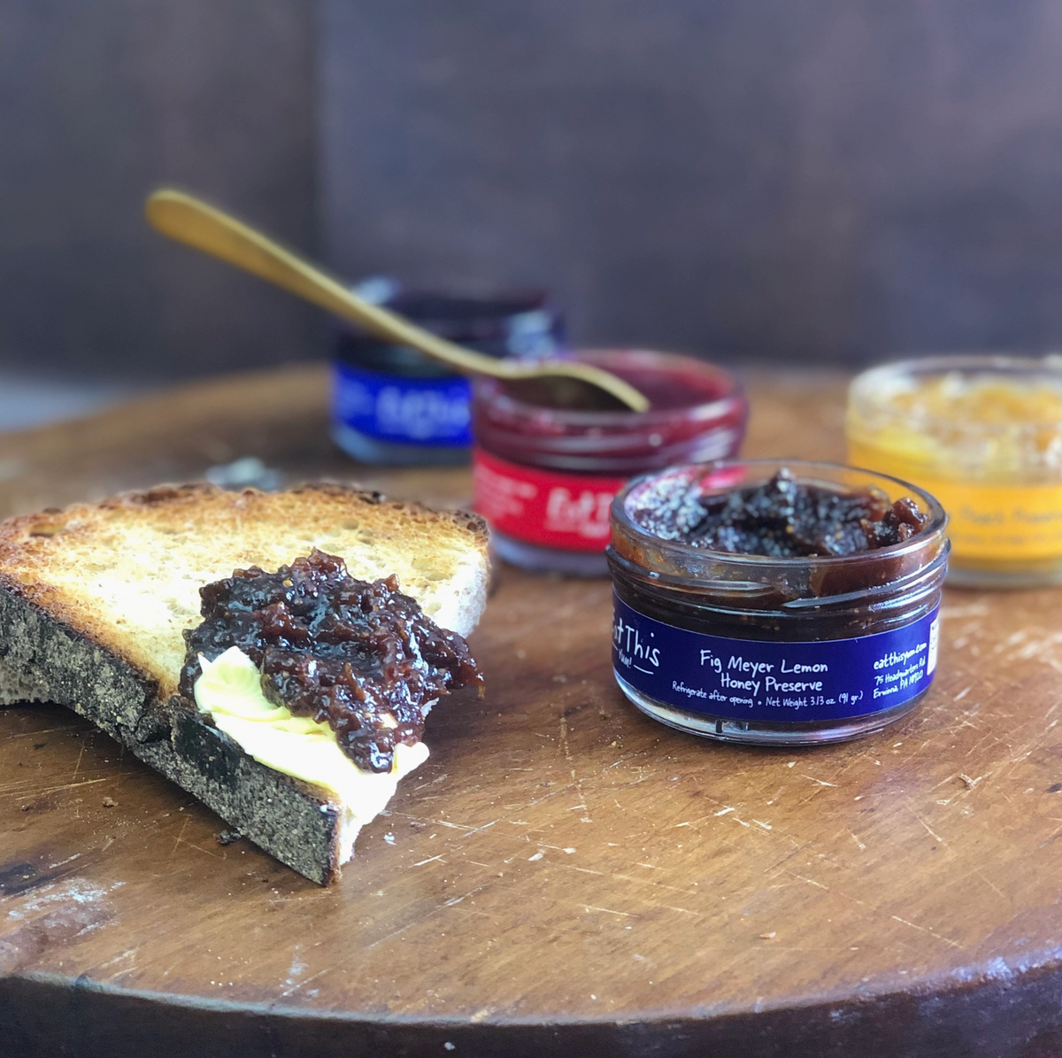 jams and toast