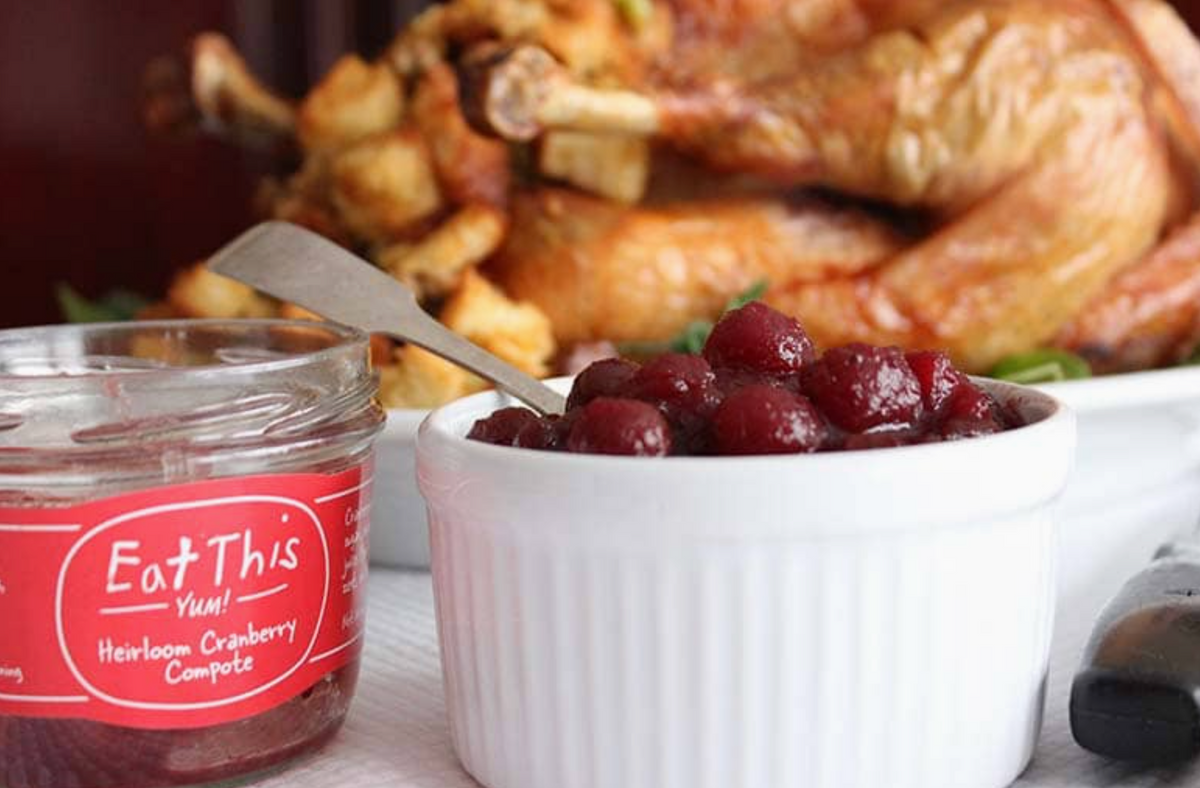 compote beside turkey