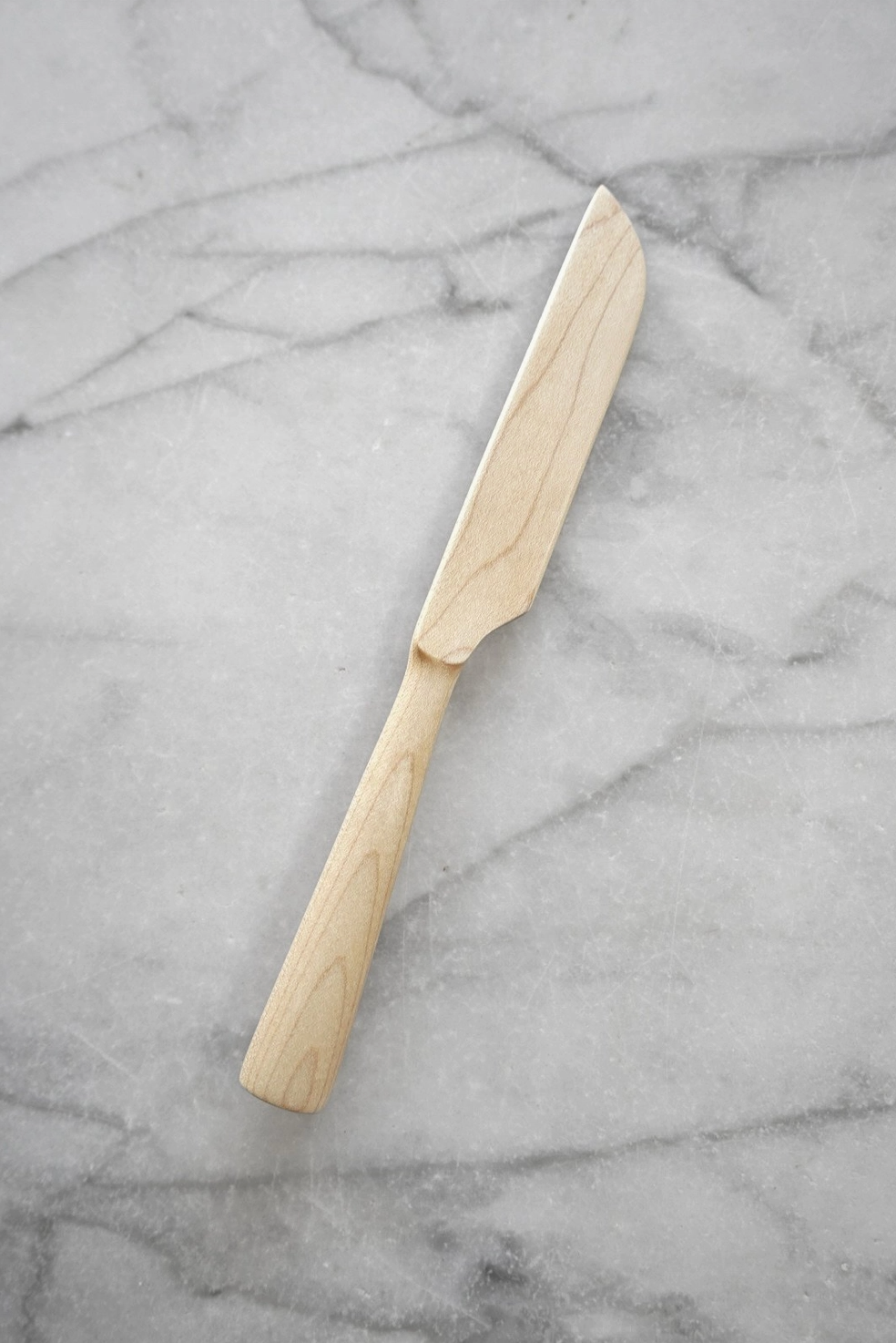 Large Butter/Cheese Knife Maple Wood