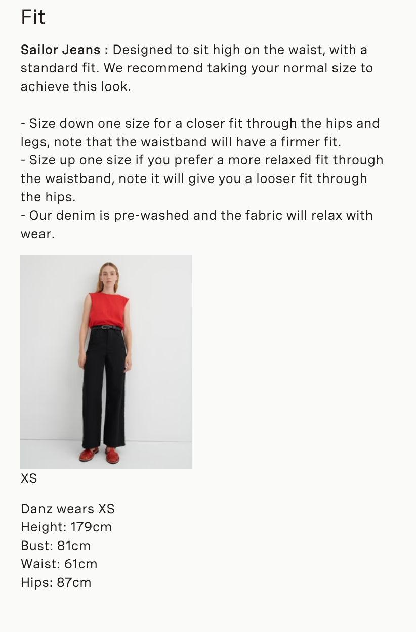 Kowtow Sailor Jeans – Black